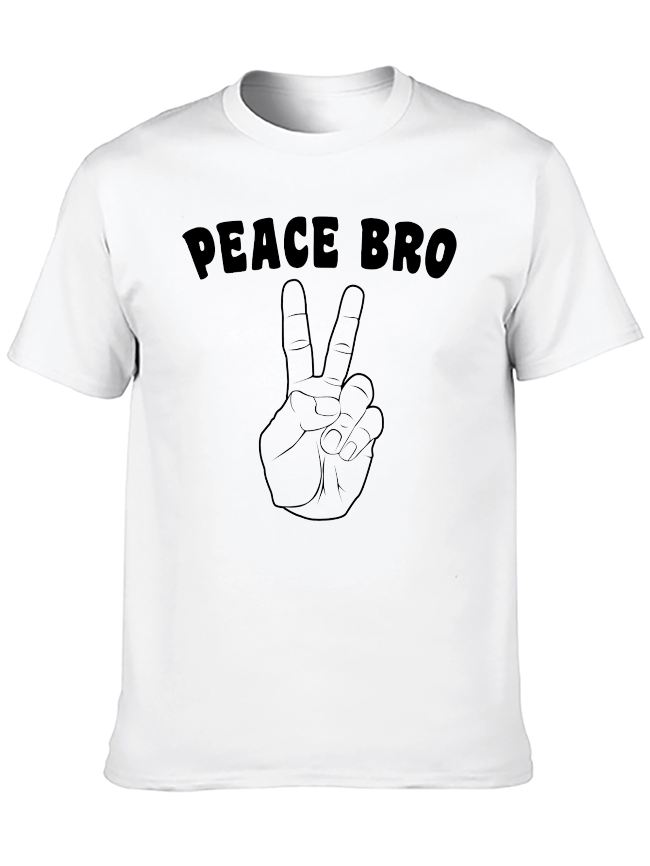 Peace Bro Graphic T-Shirt - Black
