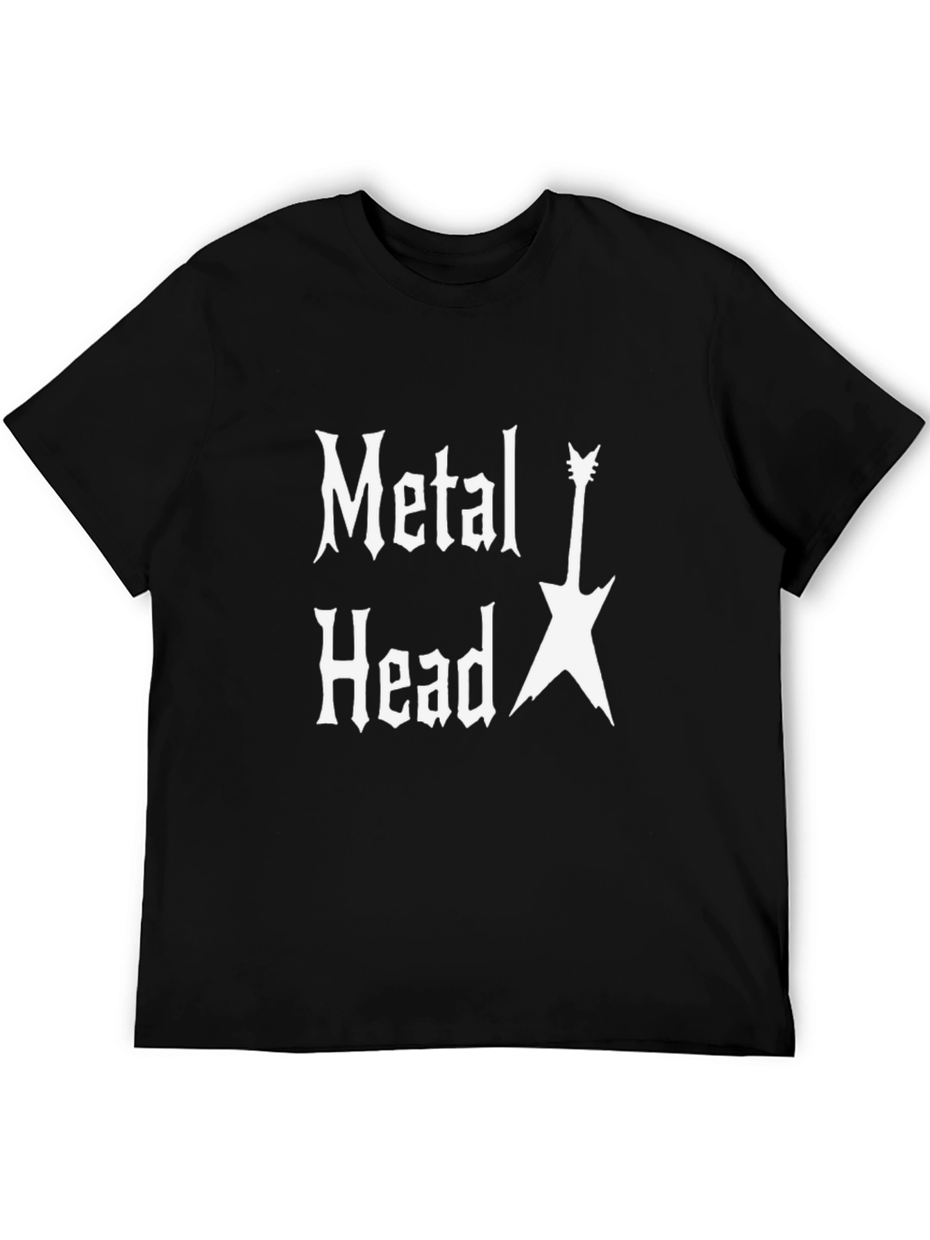 Metal Head Graphic T-Shirt - Rock Band Tee