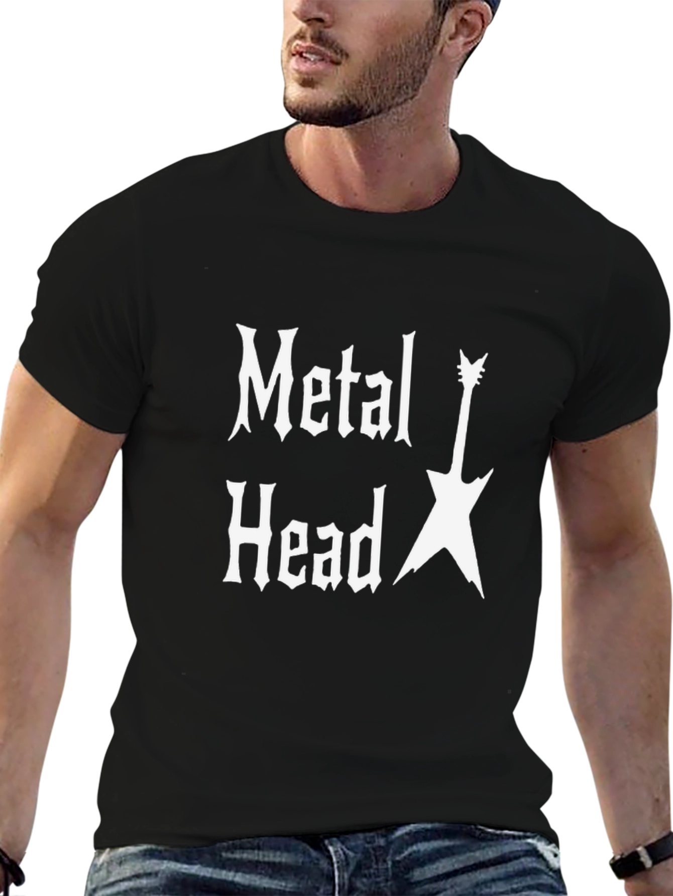 Metal Head Graphic T-Shirt - Rock Band Tee