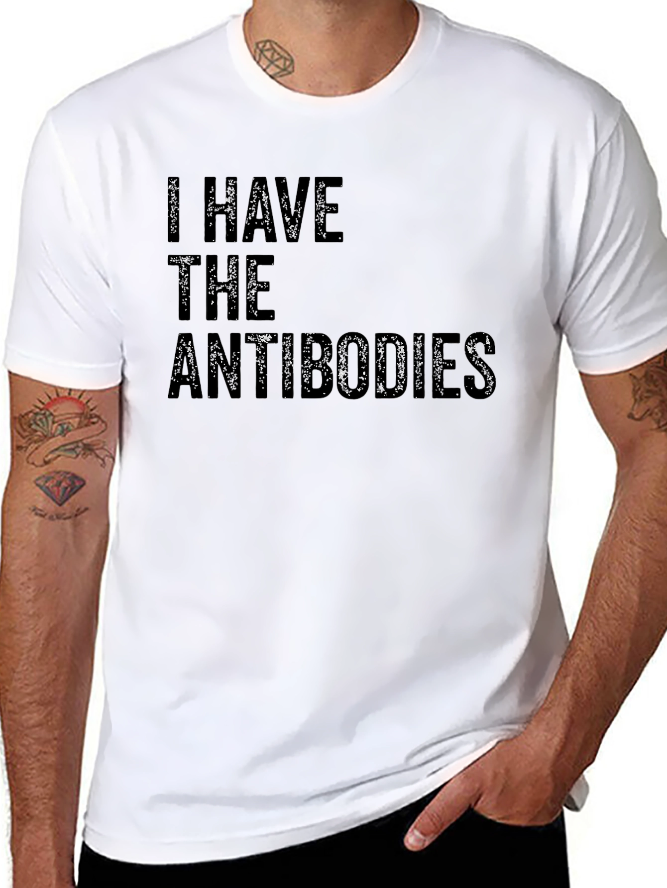 I Have The Antibodies Black T-Shirt