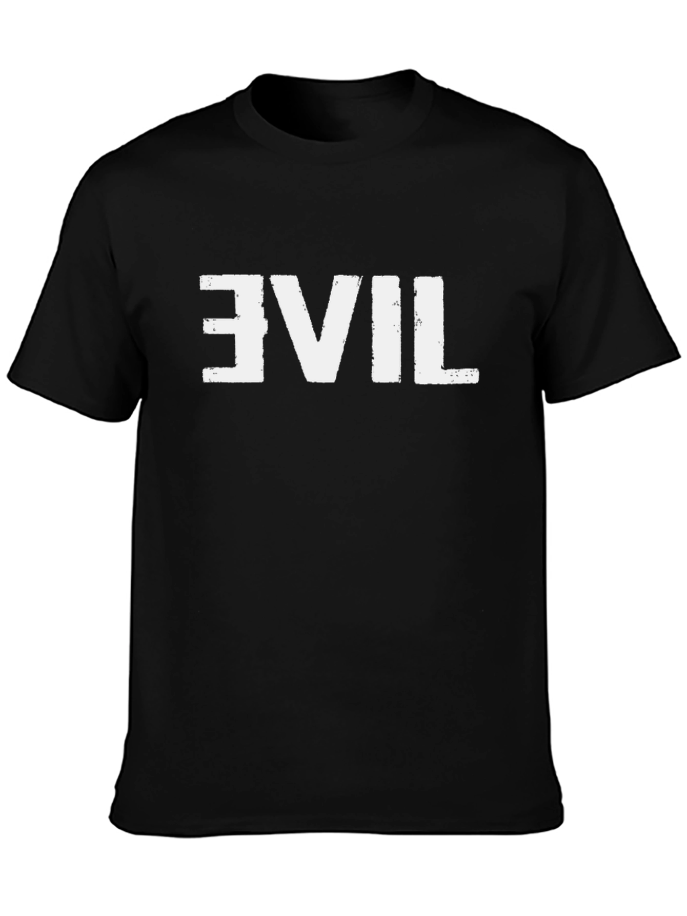 Retro Evil T-Shirt - Distressed Graphic Tee