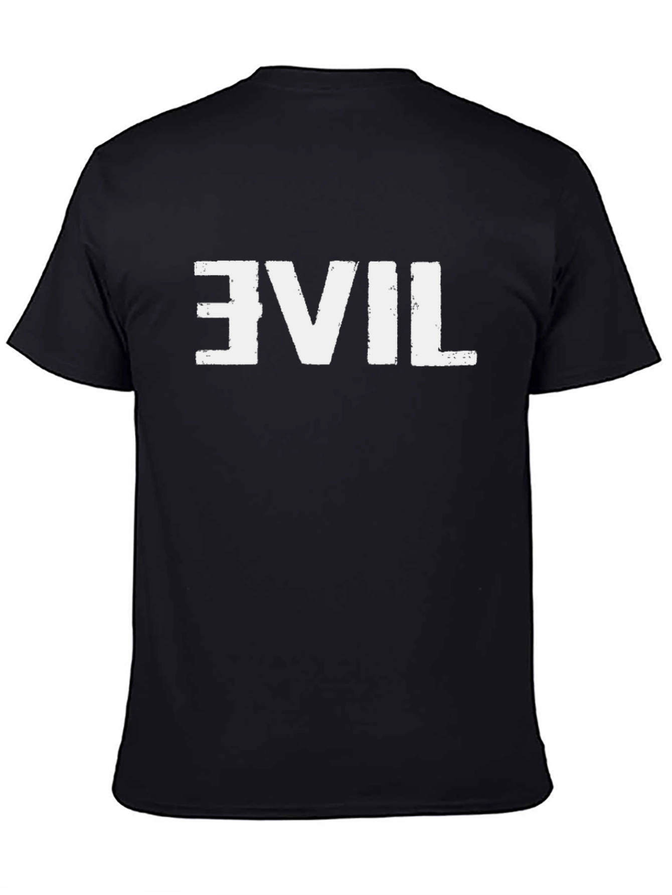 Retro Evil T-Shirt - Distressed Graphic Tee