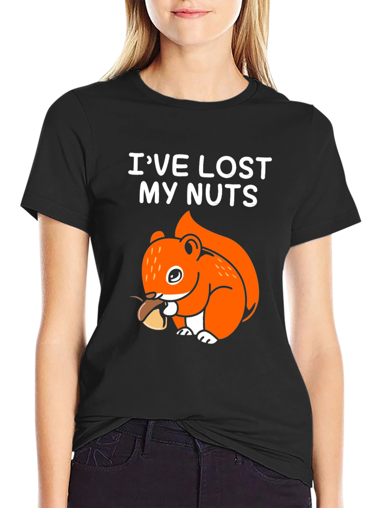 Ive Lost My Nuts Funny Squirrel Graphic T-Shirt