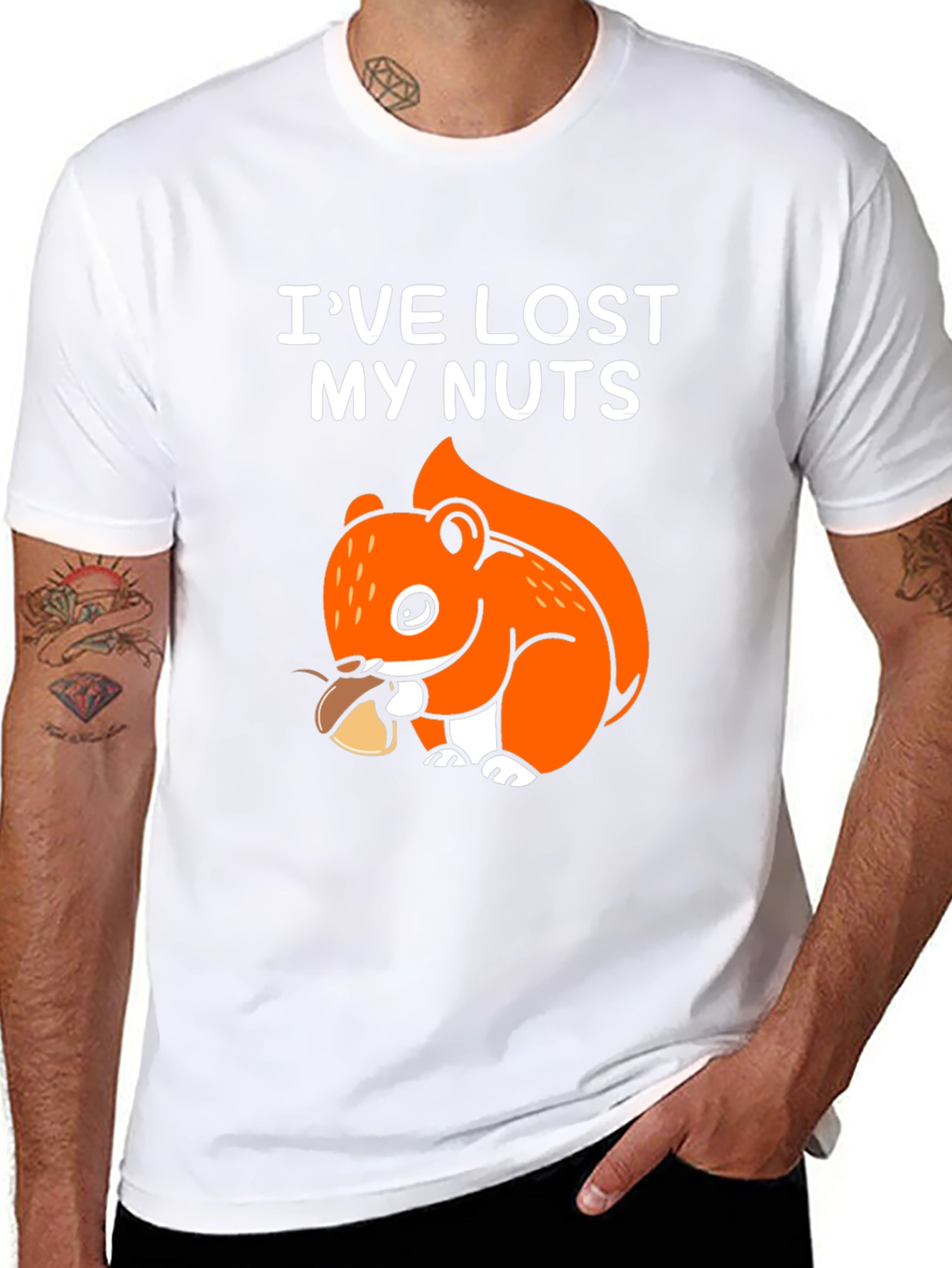 Ive Lost My Nuts Funny Squirrel Graphic T-Shirt