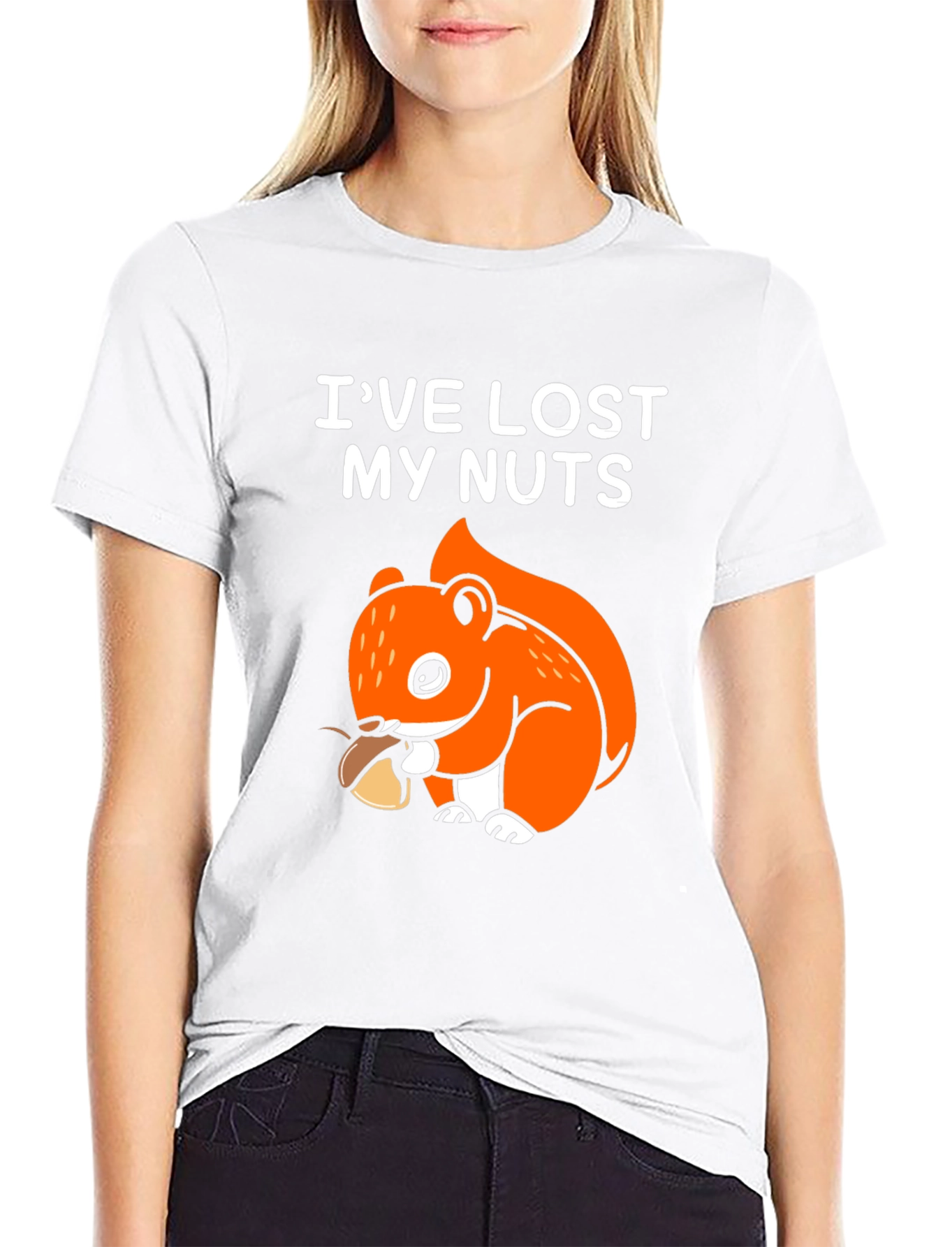 Ive Lost My Nuts Funny Squirrel Graphic T-Shirt