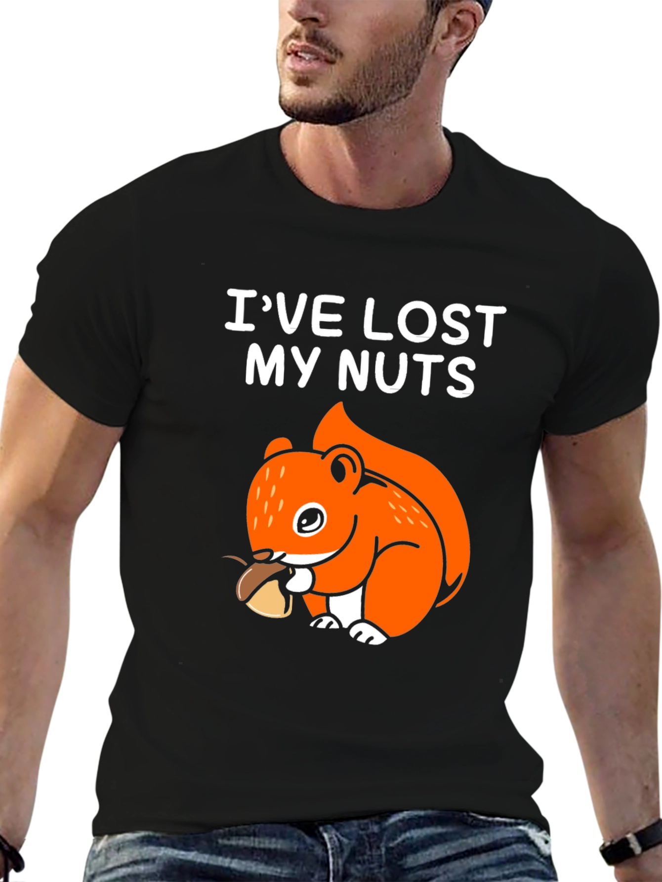 Ive Lost My Nuts Funny Squirrel Graphic T-Shirt