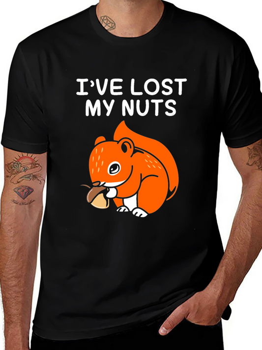 Ive Lost My Nuts Funny Squirrel Graphic T-Shirt