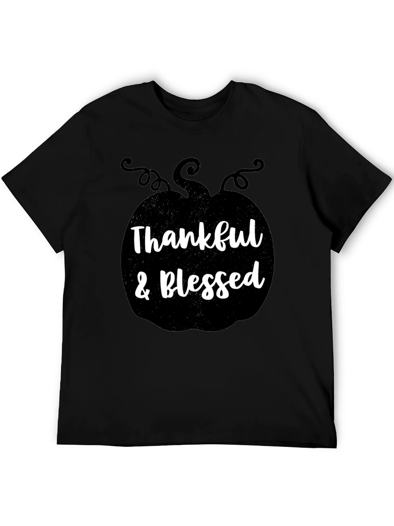 Thankful & Blessed Pumpkin Graphic Tee