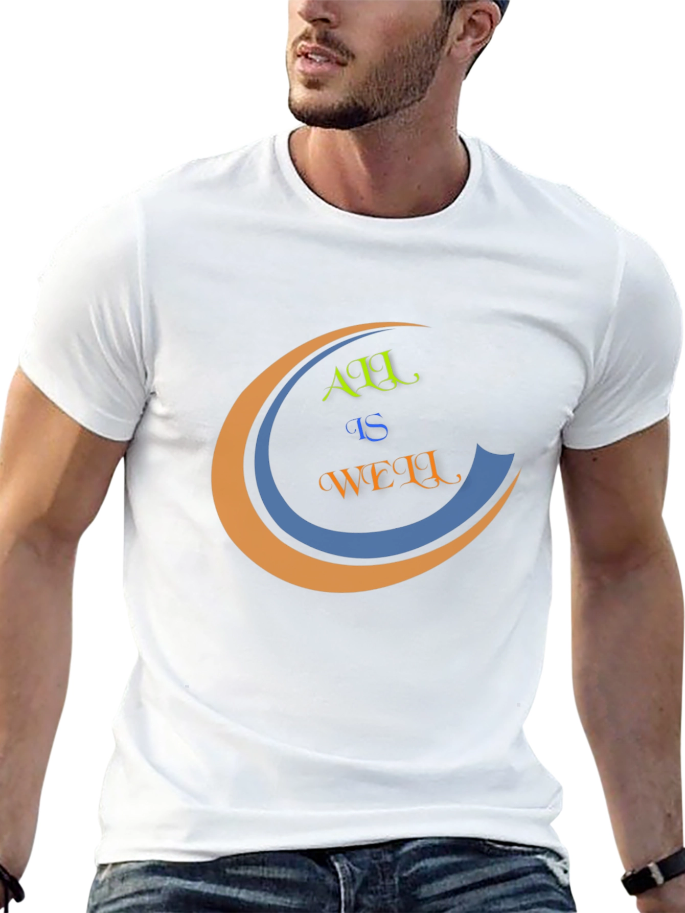 All is Well Graphic Tee - Mens Black T-Shirt