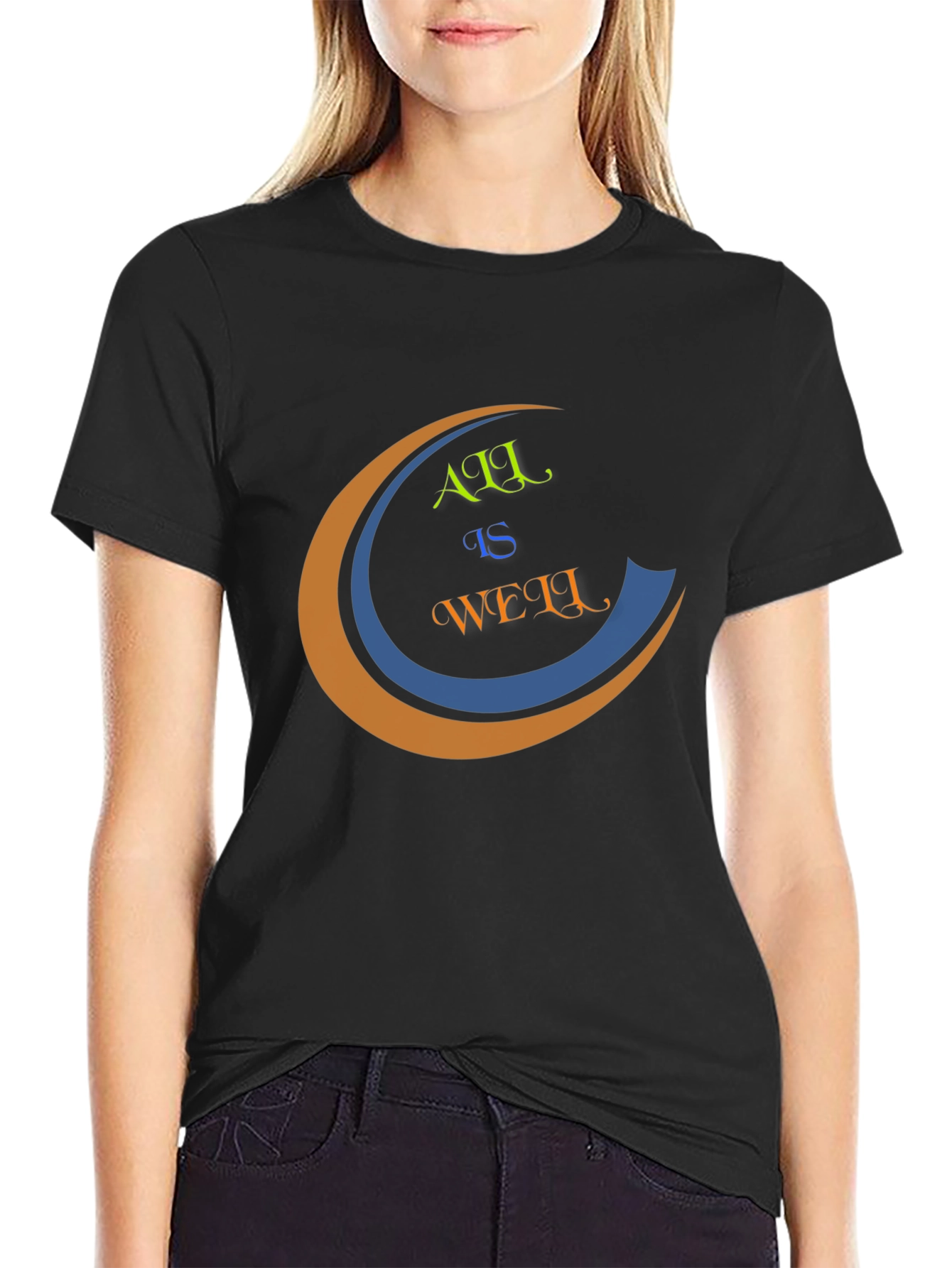 All is Well Graphic Tee - Mens Black T-Shirt
