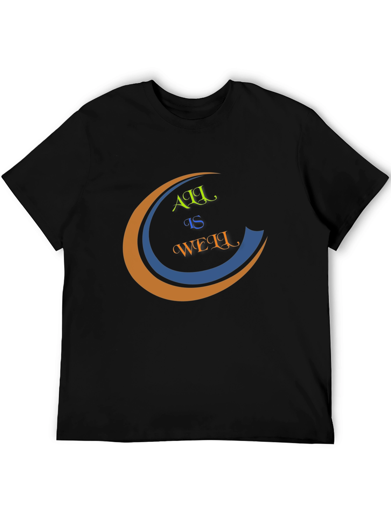 All is Well Graphic Tee - Mens Black T-Shirt