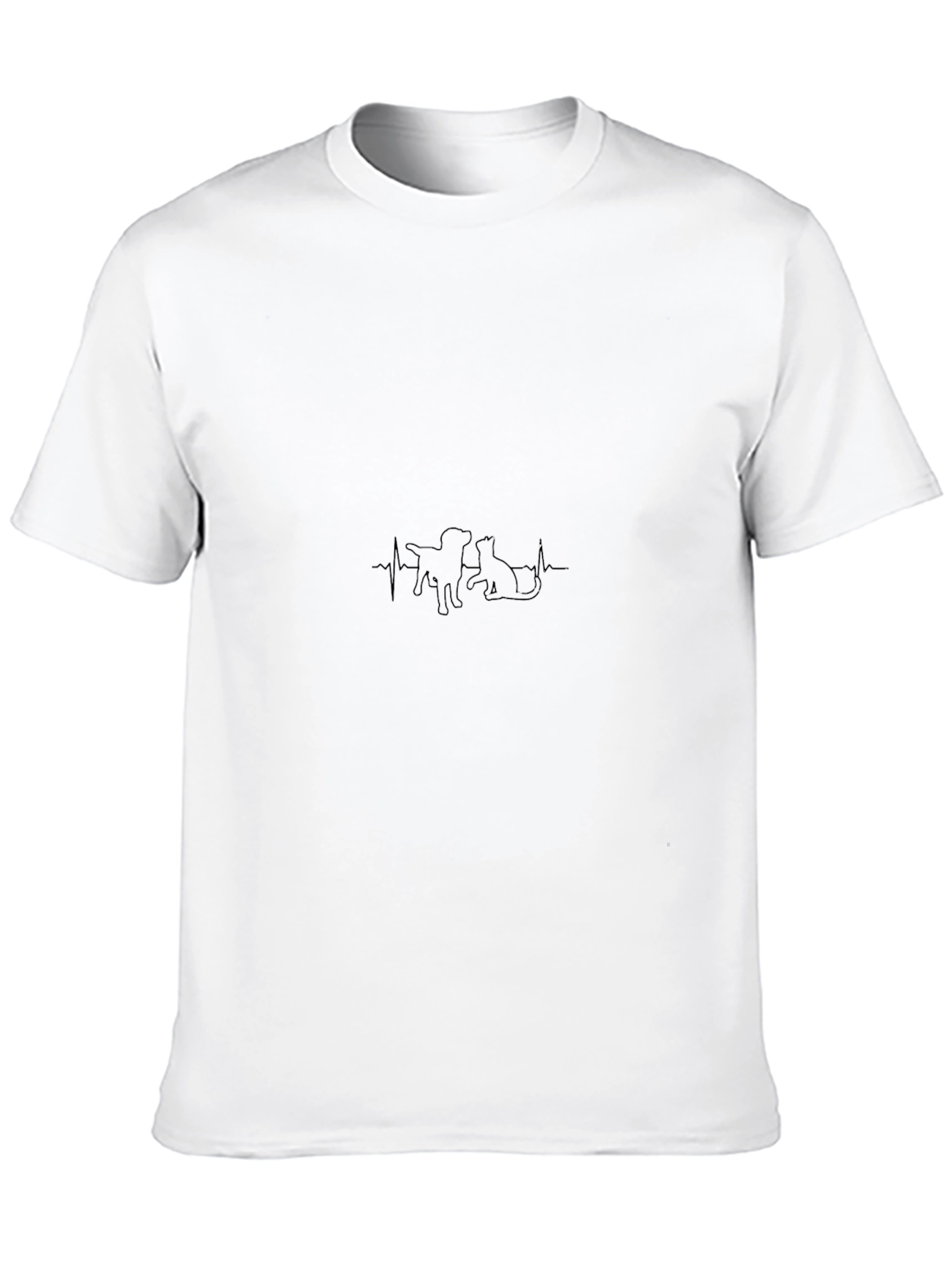 Heartbeat Dog & Cat Graphic Tee