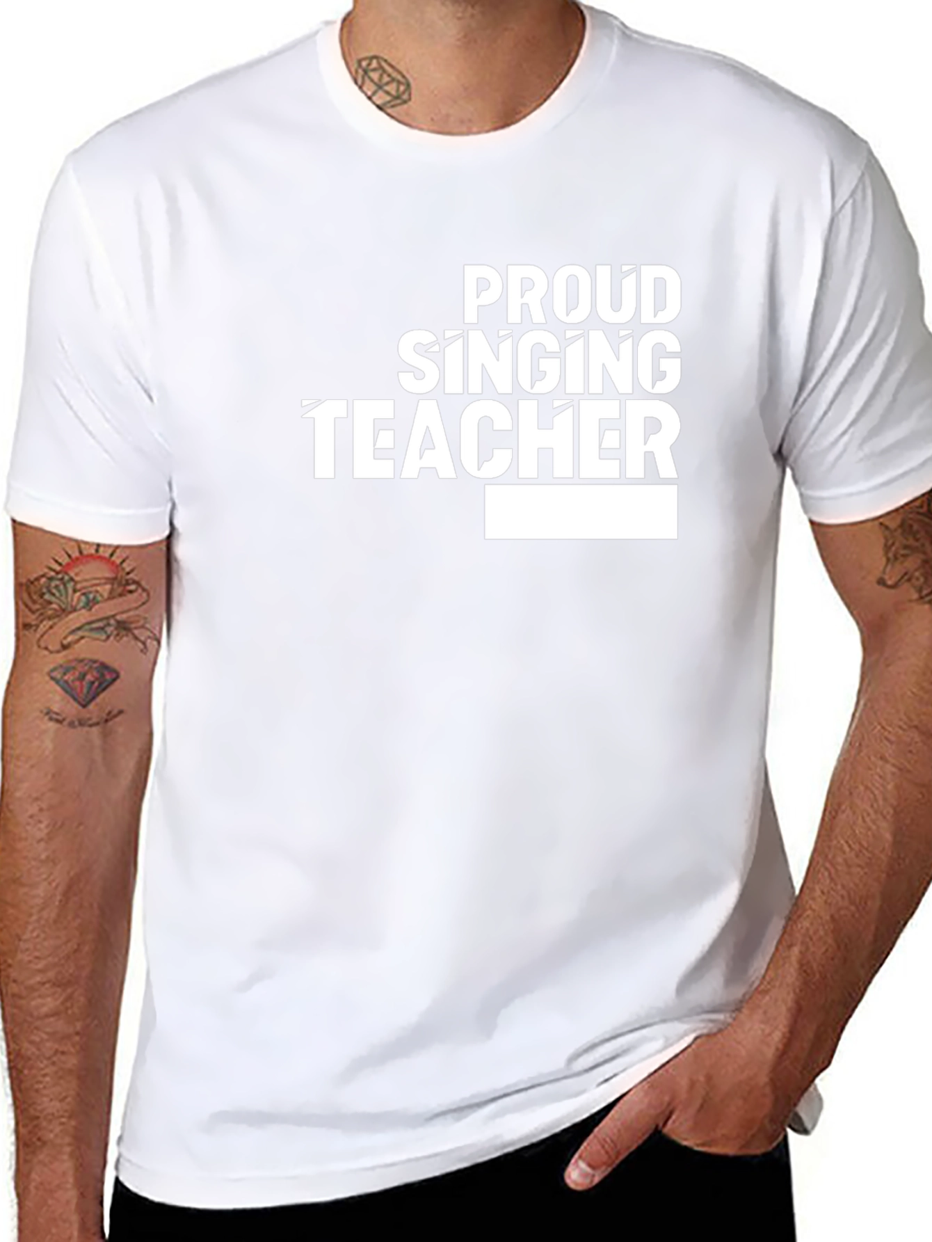 Proud Singing Teacher T-Shirt - Black