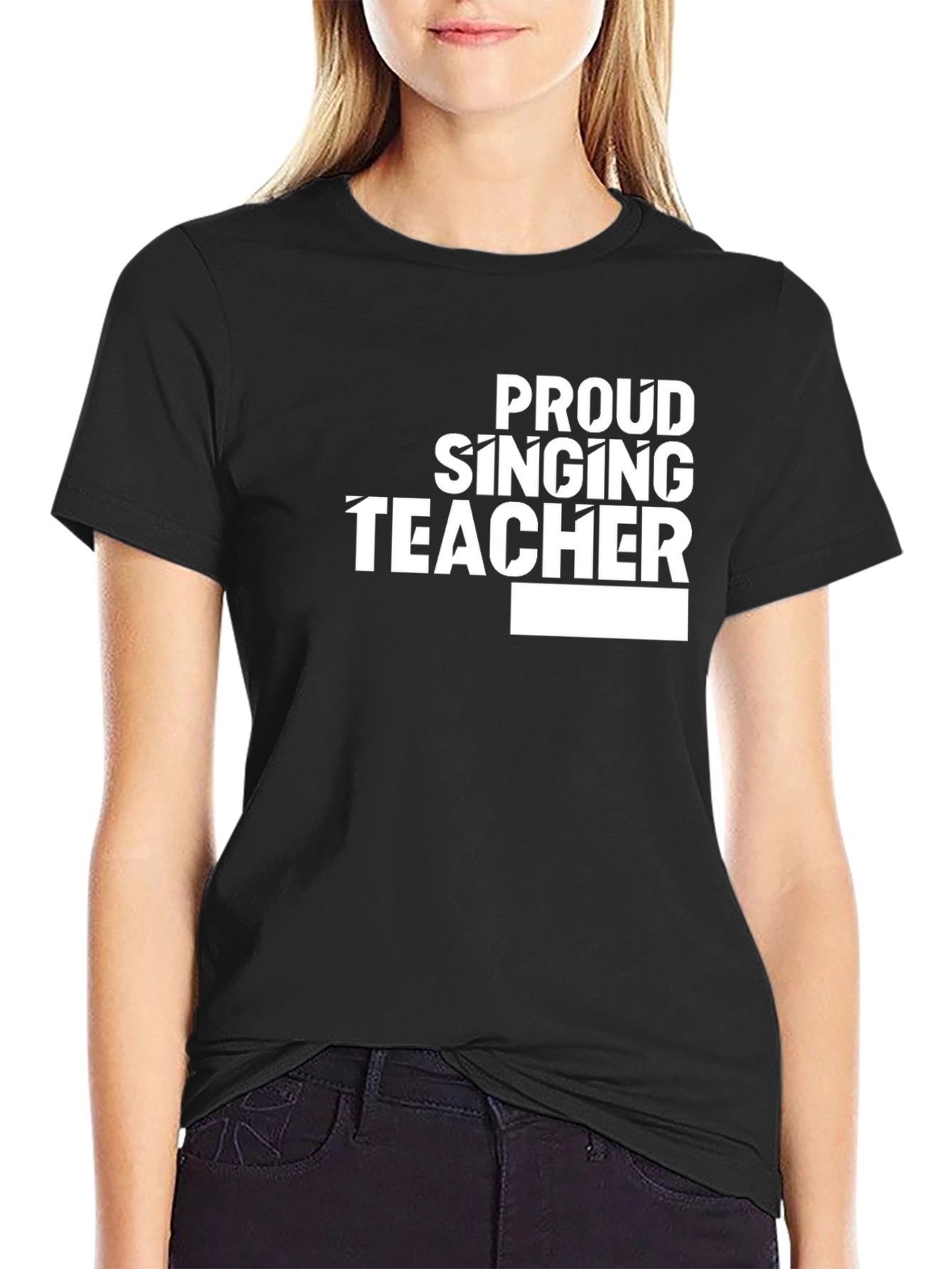 Proud Singing Teacher T-Shirt - Black