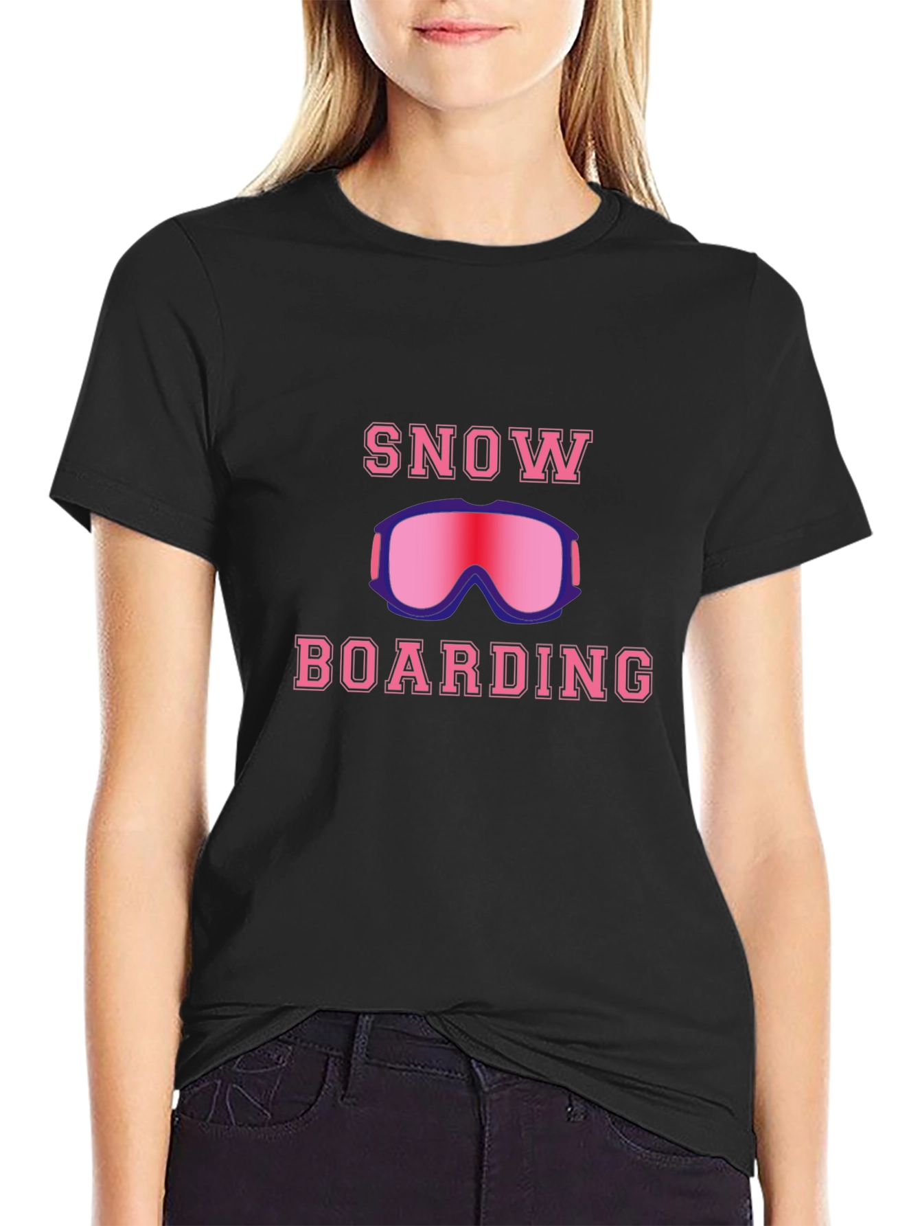 Snowboarding Graphic T-Shirt - Ride the Powder!