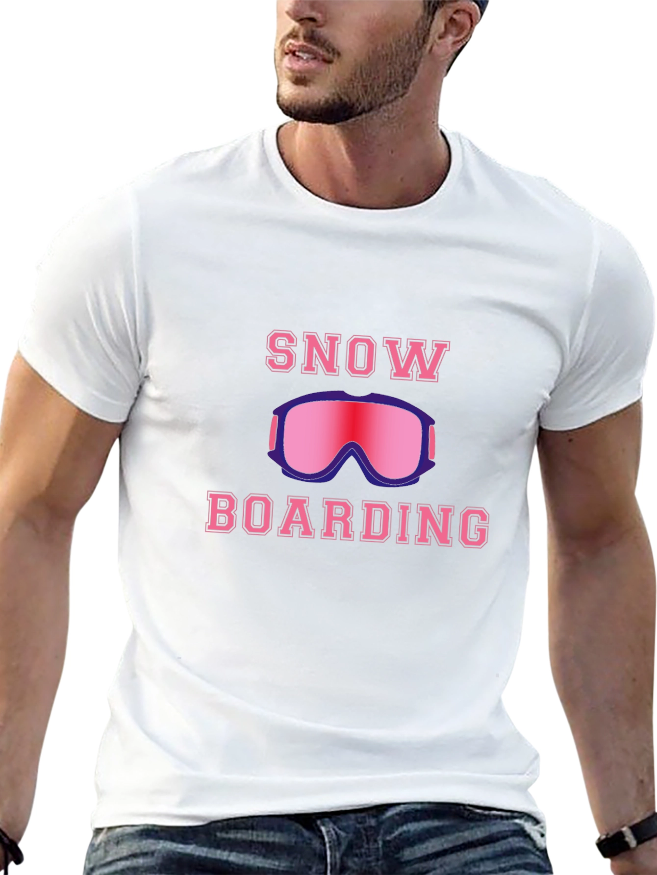 Snowboarding Graphic T-Shirt - Ride the Powder!