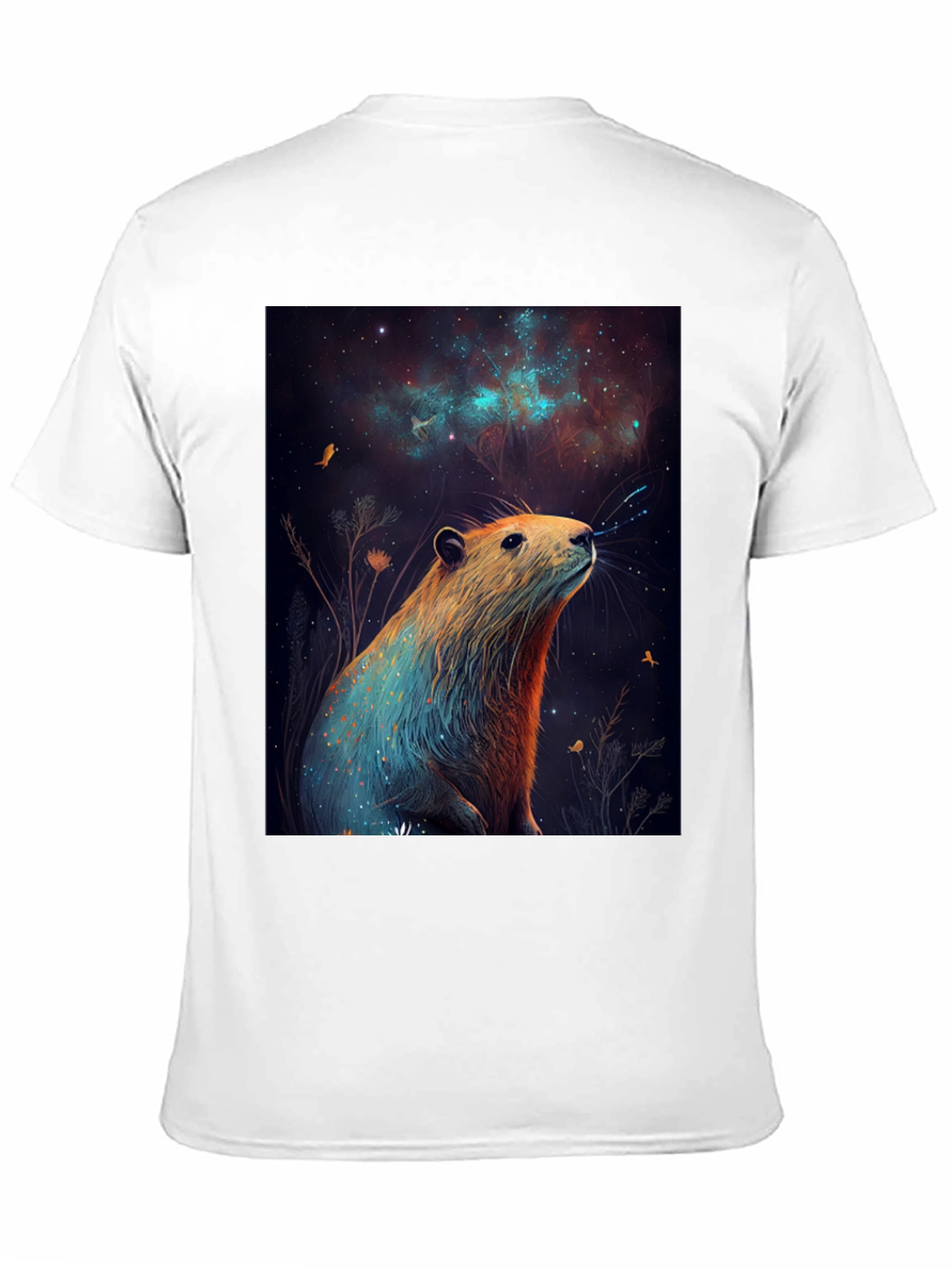Cosmic Beaver Graphic Tee - Unisex Black T-Shirt