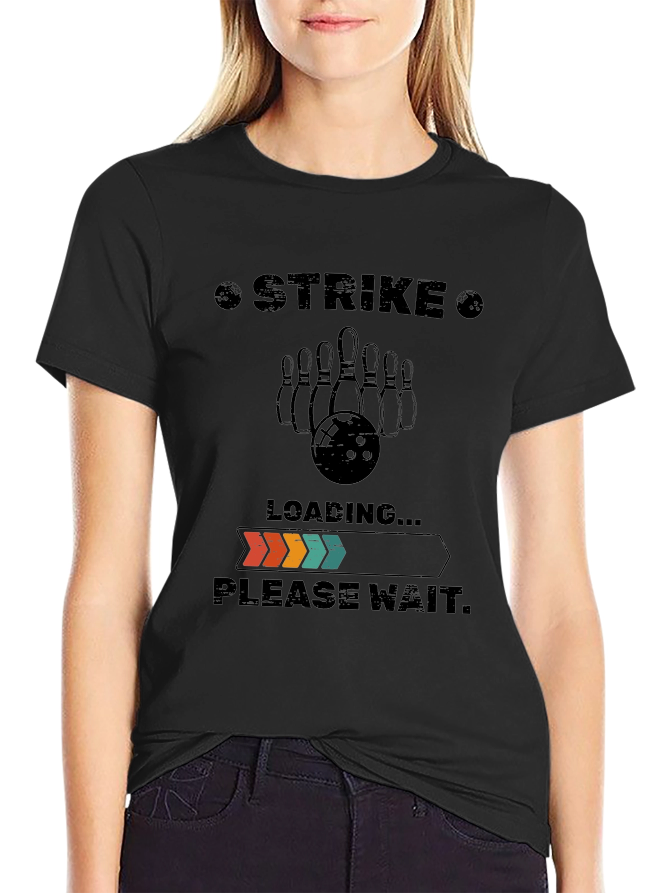 Strike Bowling T-Shirt - Loading Please Wait