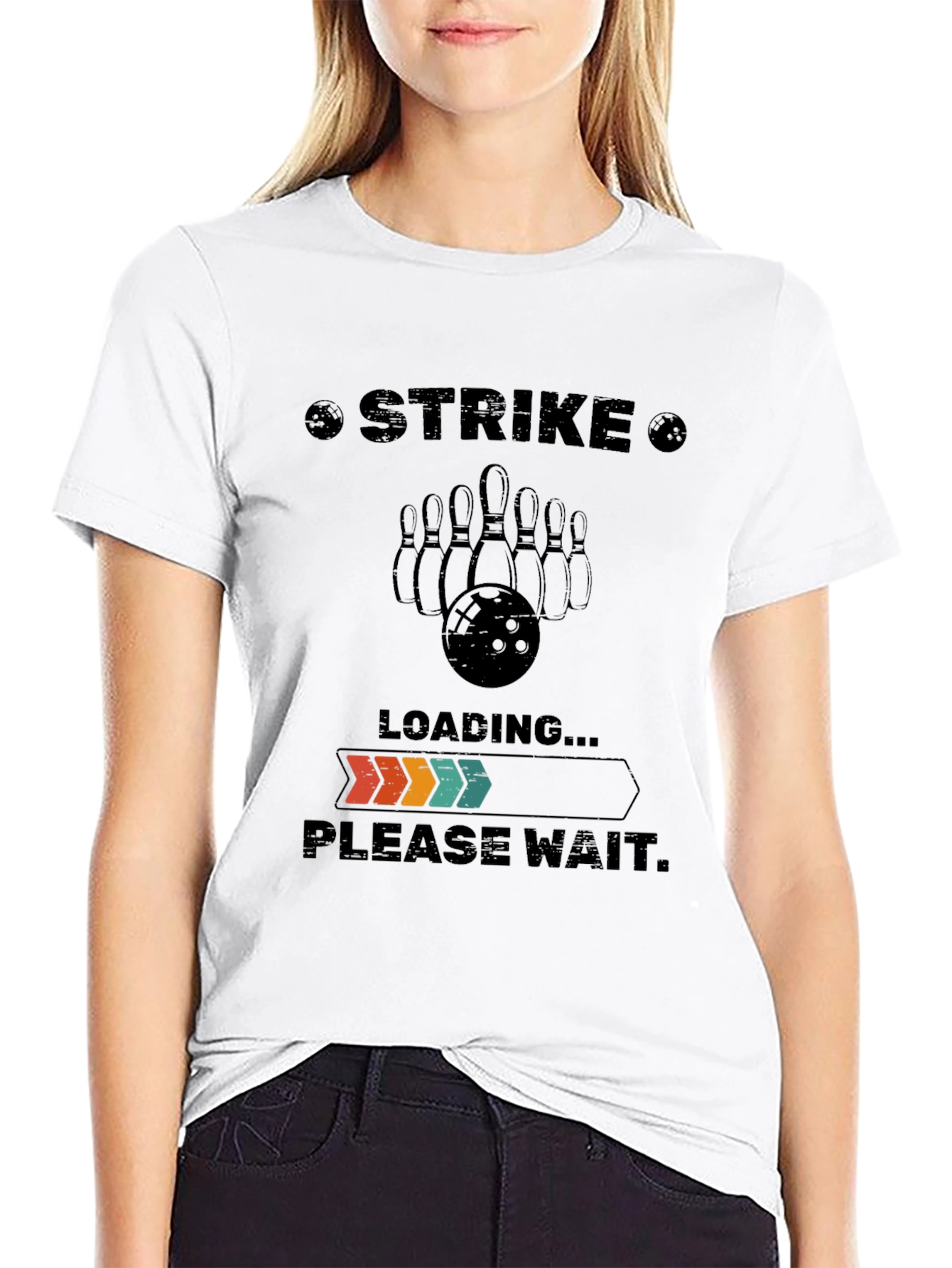 Strike Bowling T-Shirt - Loading Please Wait