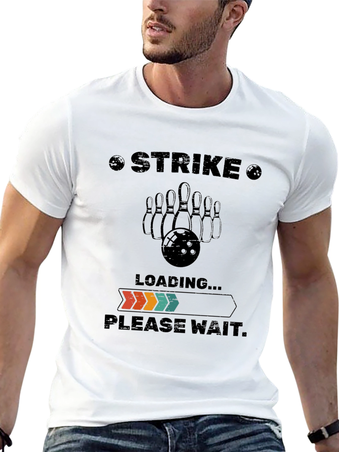 Strike Bowling T-Shirt - Loading Please Wait
