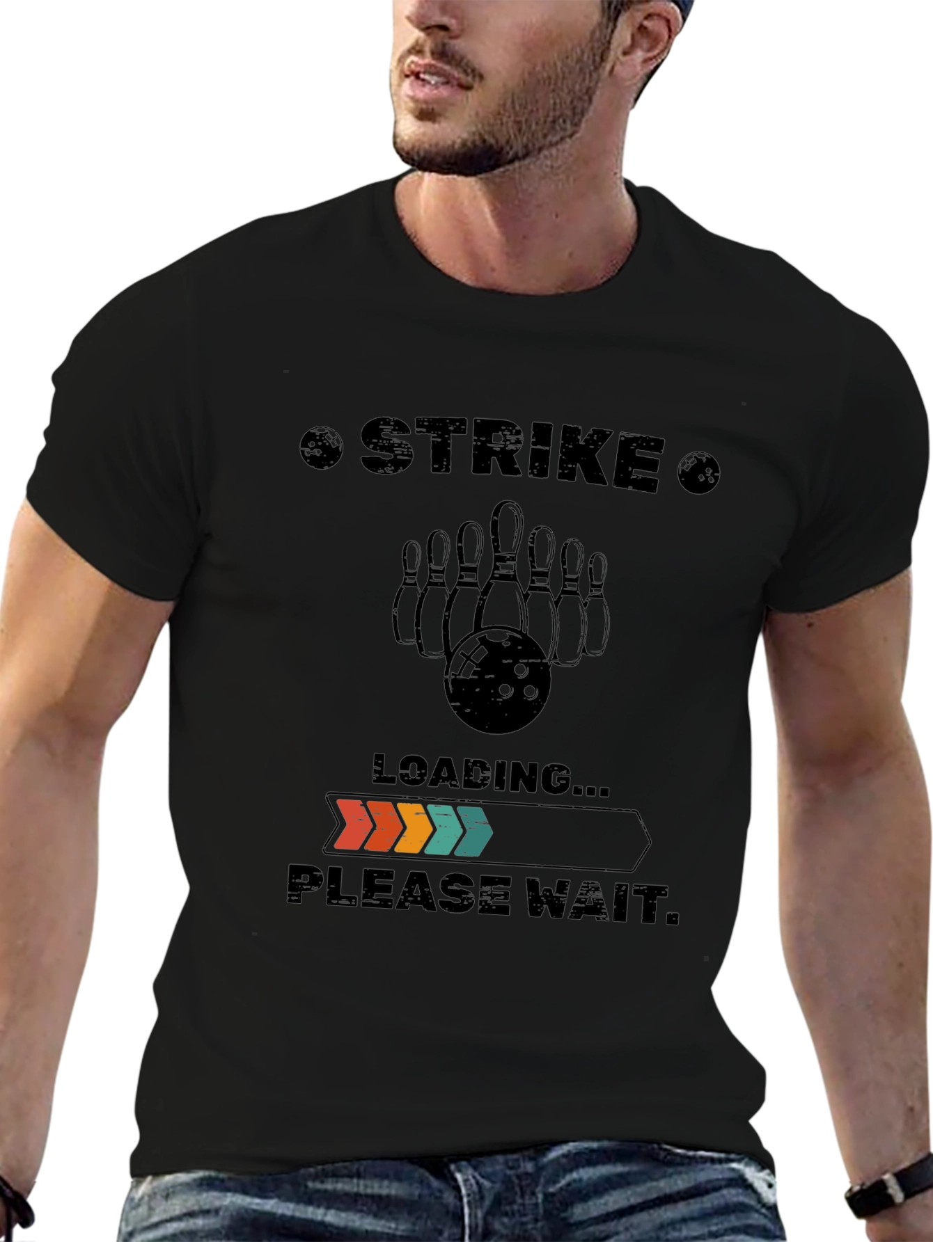 Strike Bowling T-Shirt - Loading Please Wait