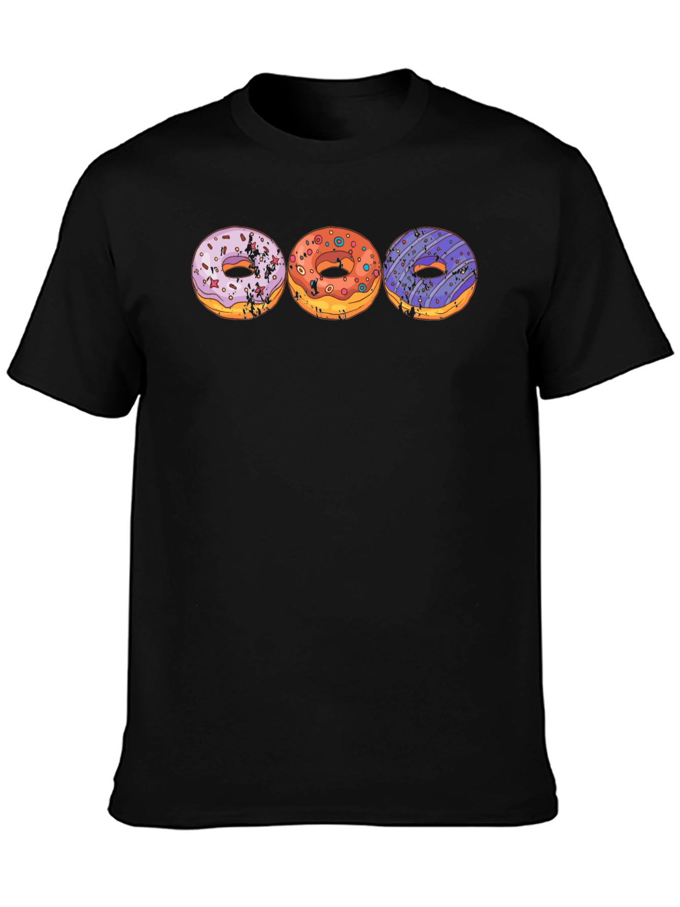 Donut Graphic T-Shirt Novelty Tee