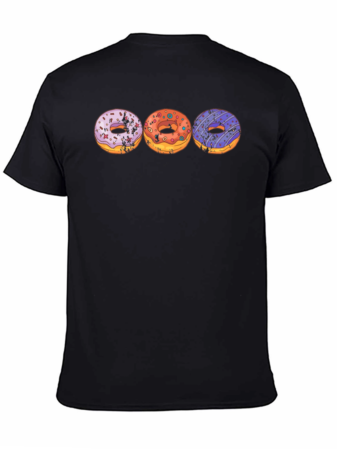 Donut Graphic T-Shirt Novelty Tee