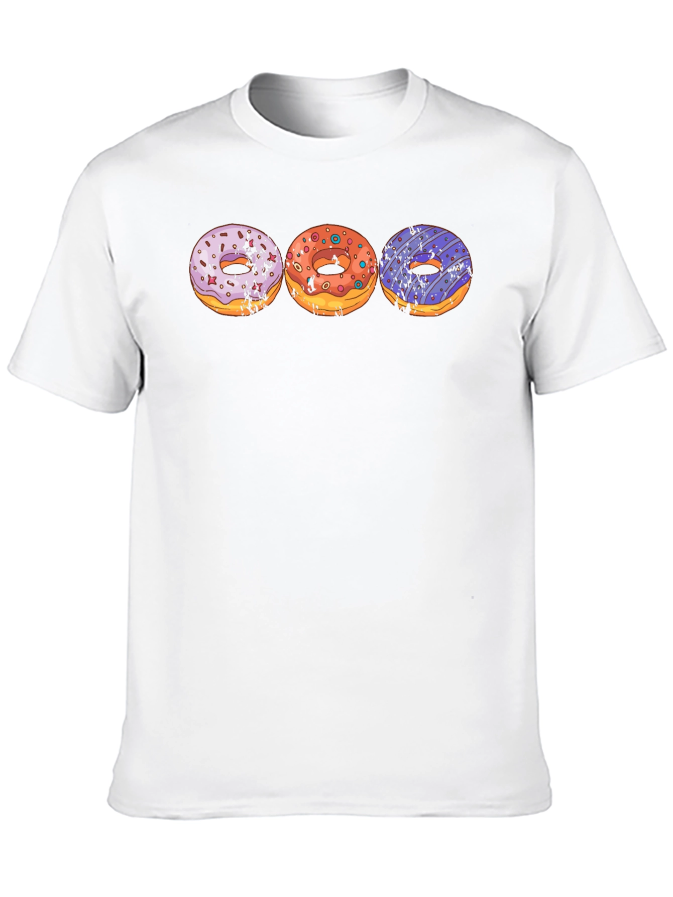 Donut Graphic T-Shirt Novelty Tee
