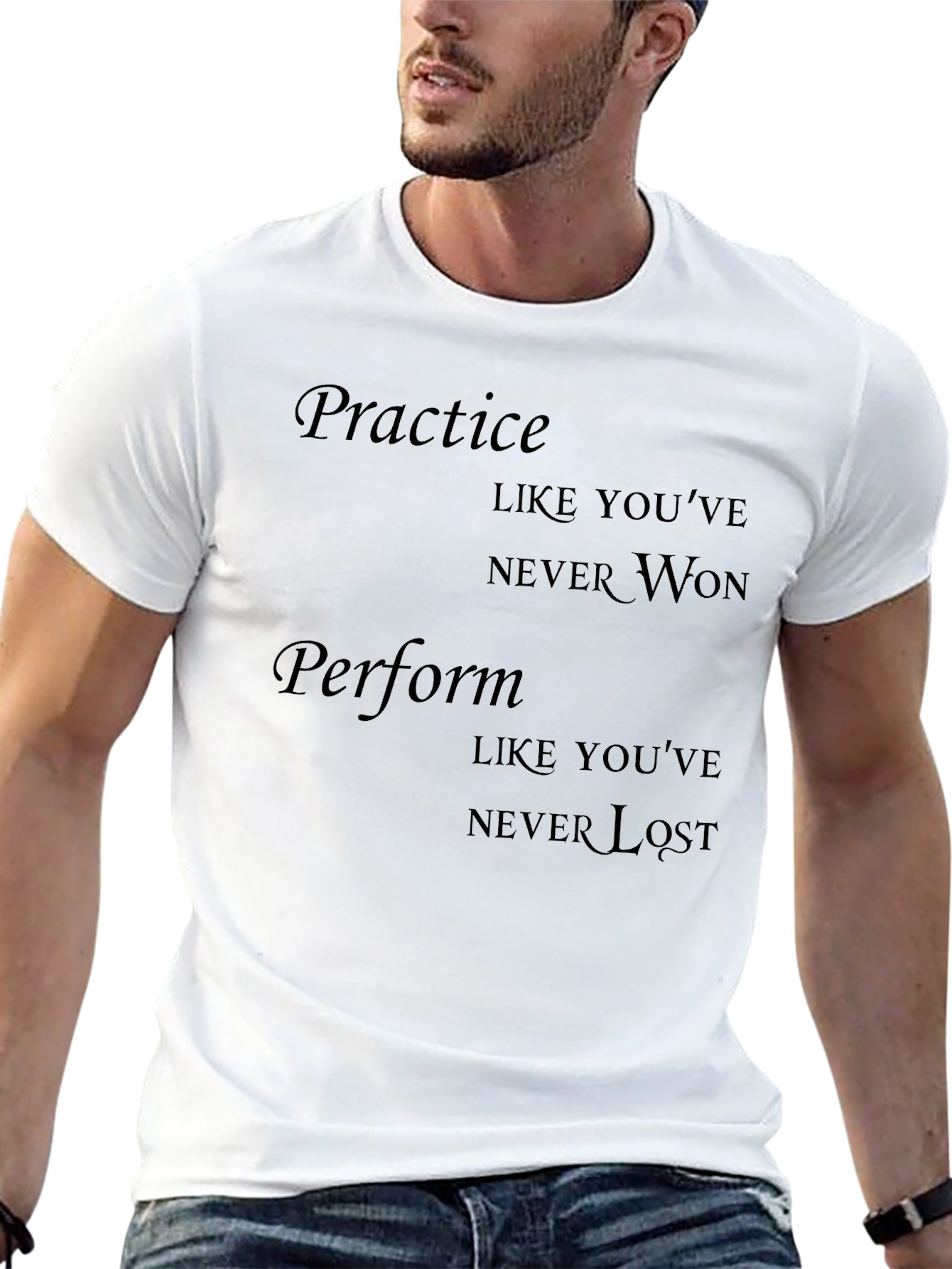 Motivational Practice & Perform Black T-Shirt
