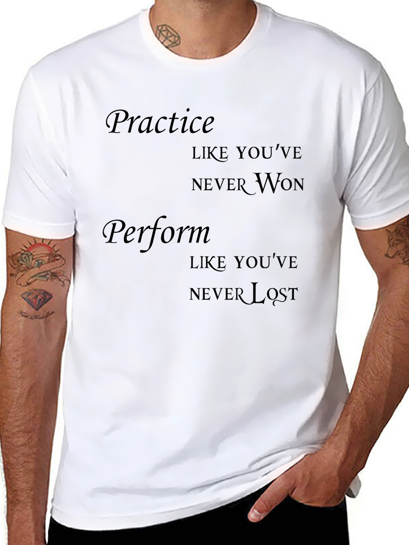 Motivational Practice & Perform Black T-Shirt