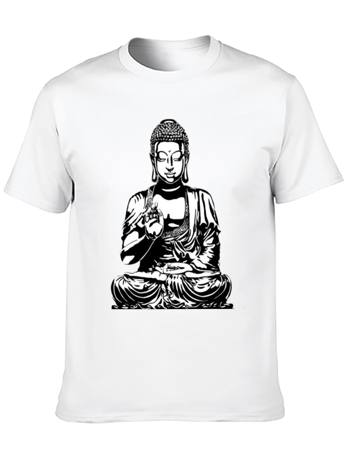 Buddha Graphic Black T-Shirt - Relaxed Fit