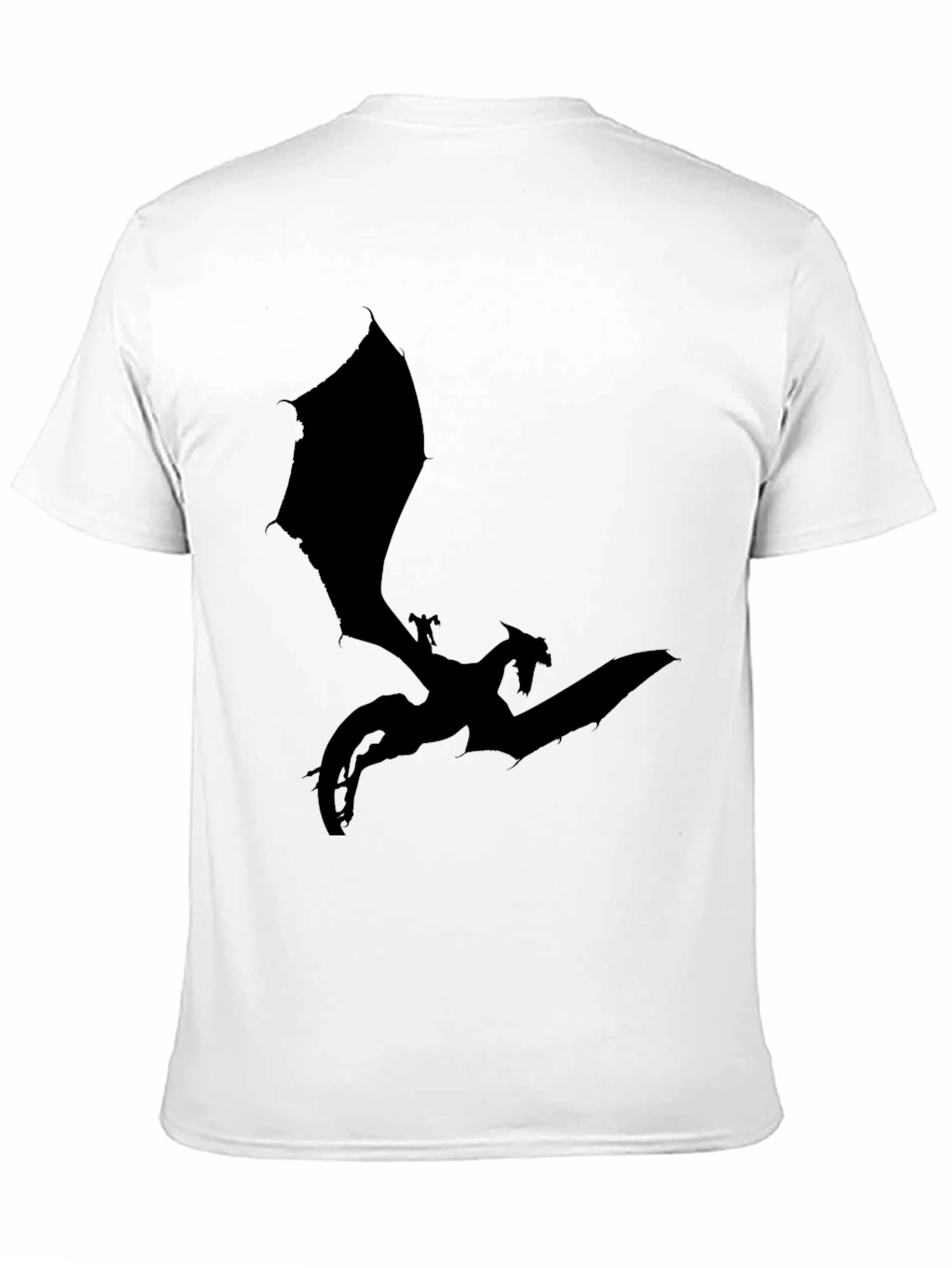 Black Dragon Silhouette T-Shirt - Fantasy Tee