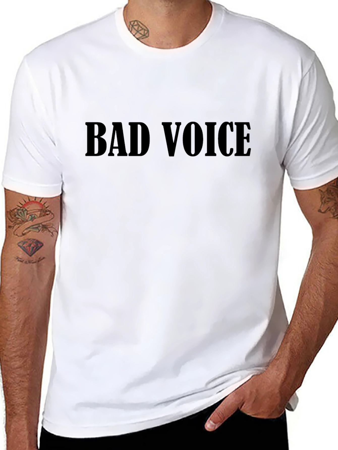 Bad Voice Black Graphic Tee - Unisex