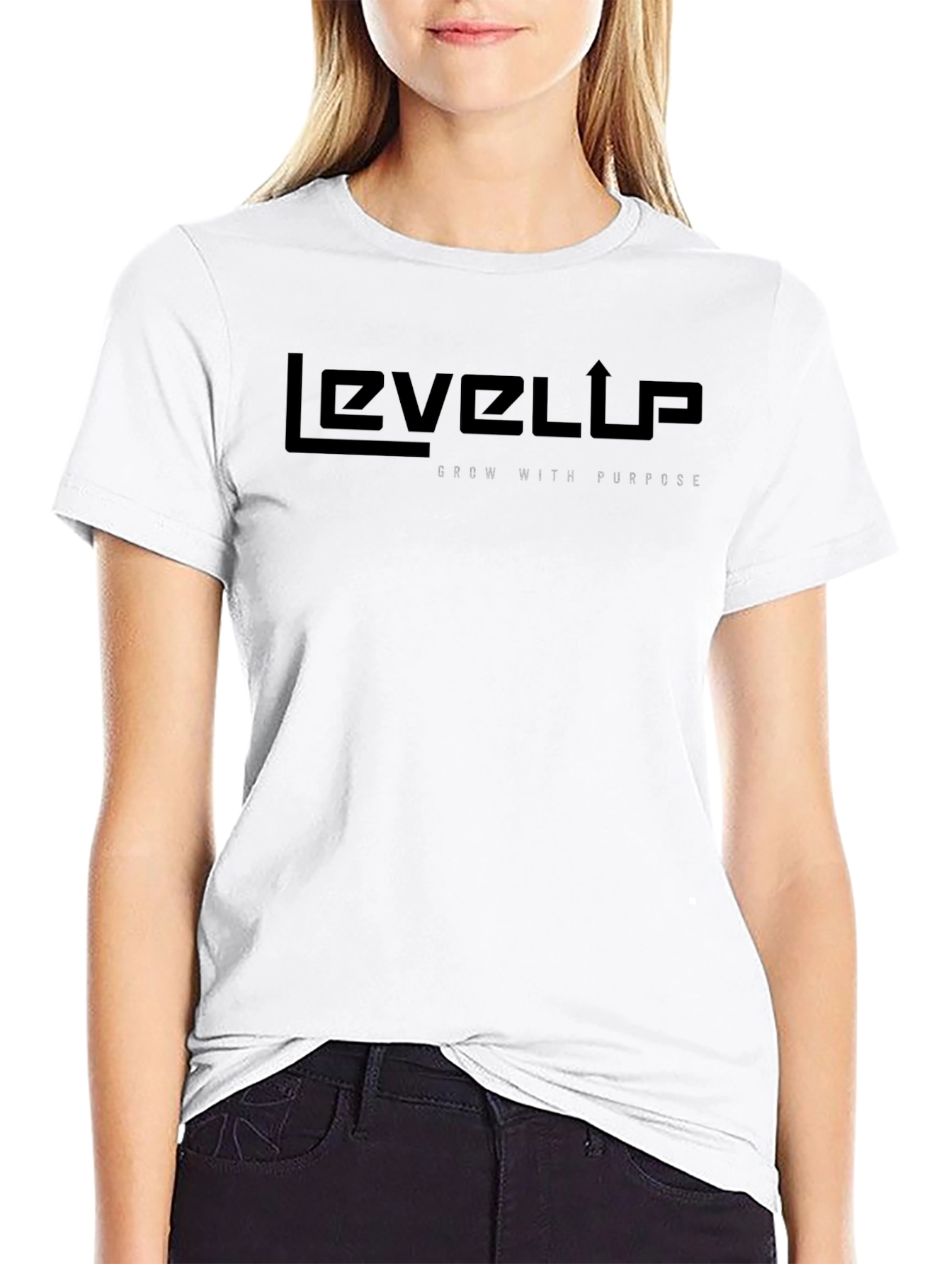 Level Up Black T-Shirt
