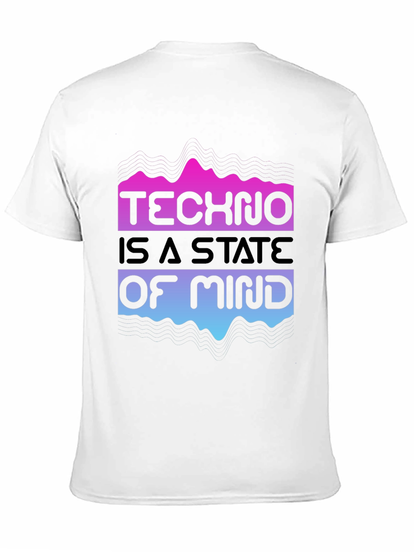 Techno State of Mind Black Graphic T-Shirt