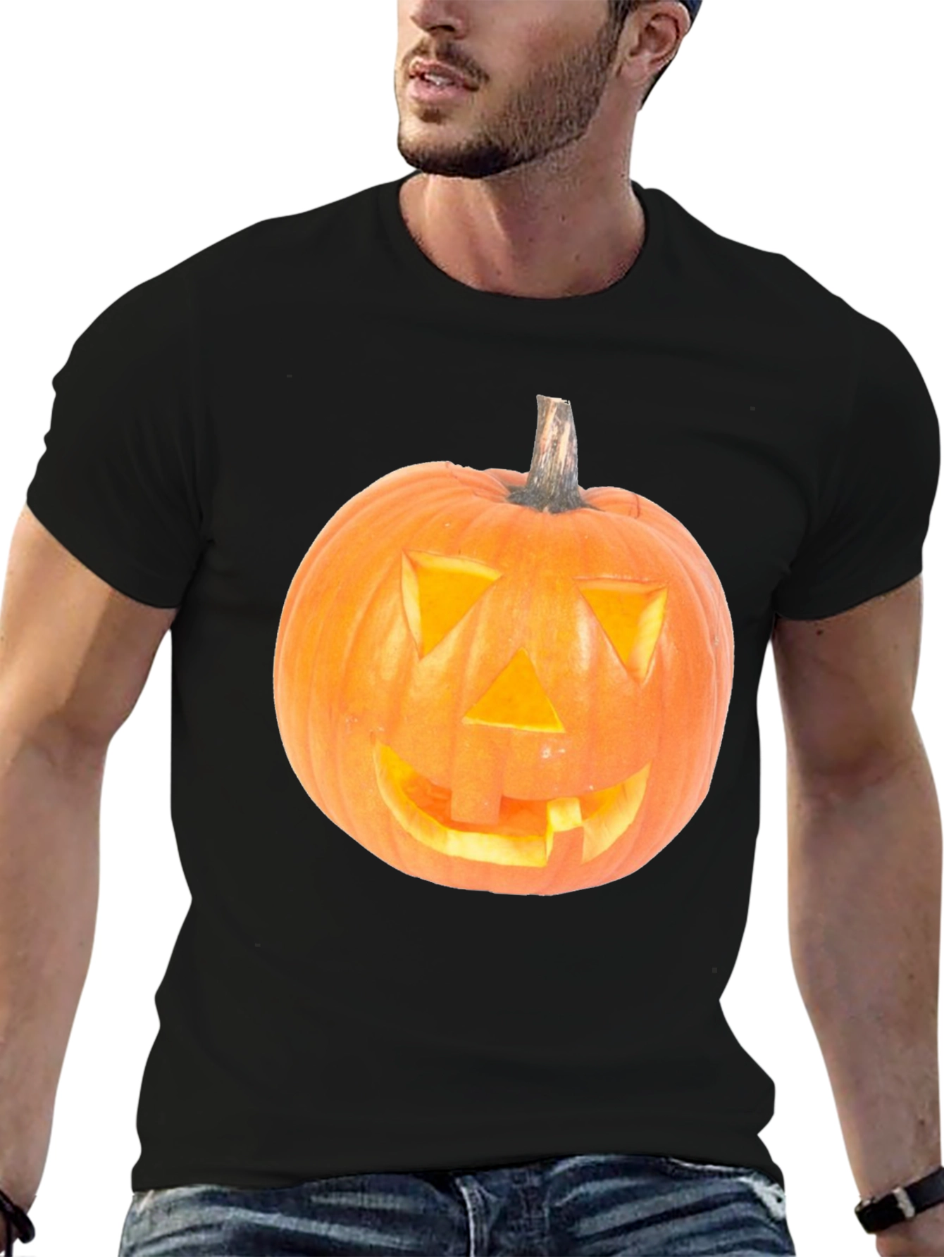 Halloween Pumpkin T-Shirt - Spooky Festive Apparel