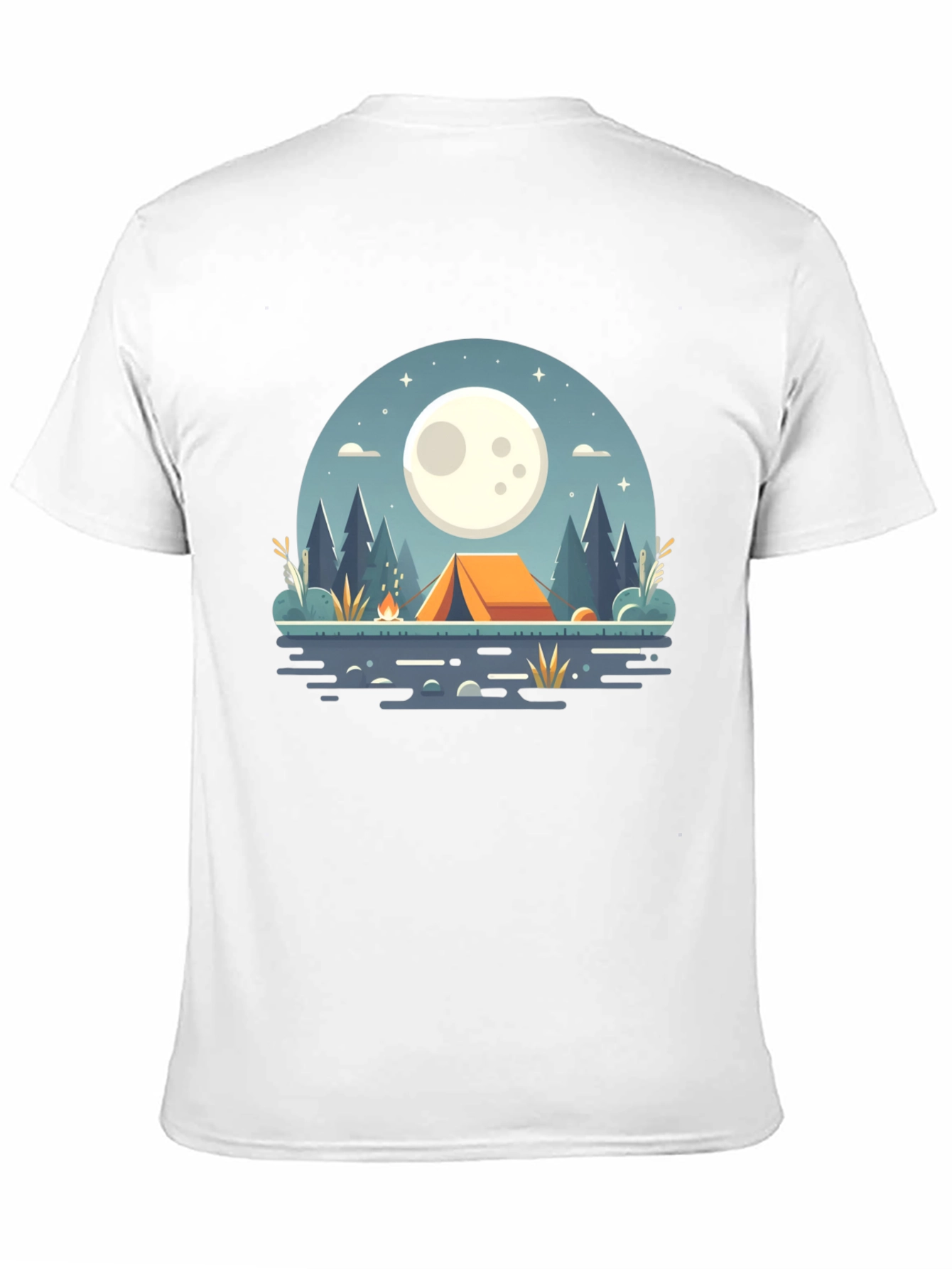 Camping Under the Moon Graphic Tee