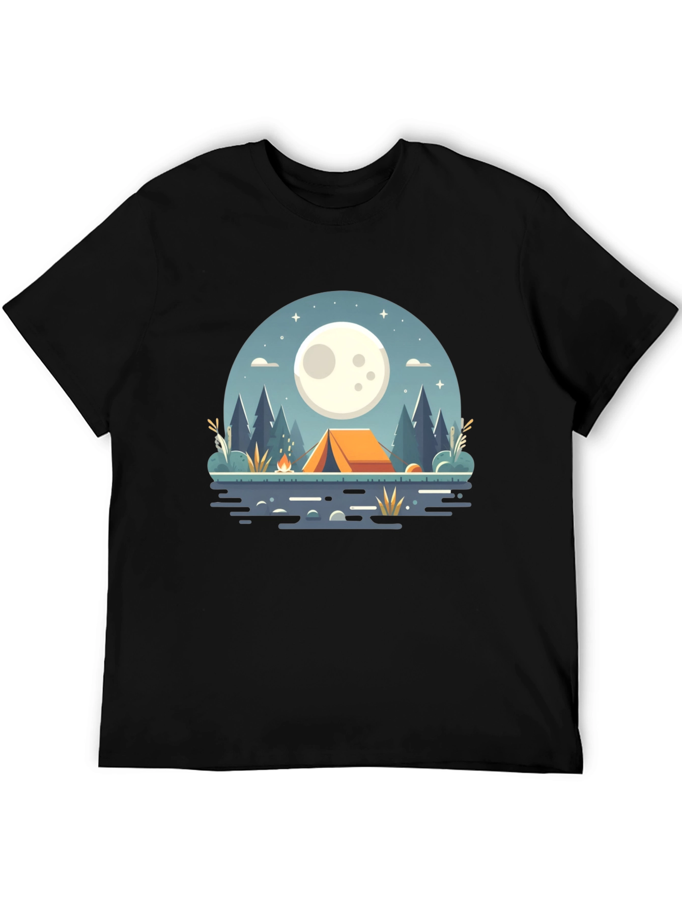 Camping Under the Moon Graphic Tee