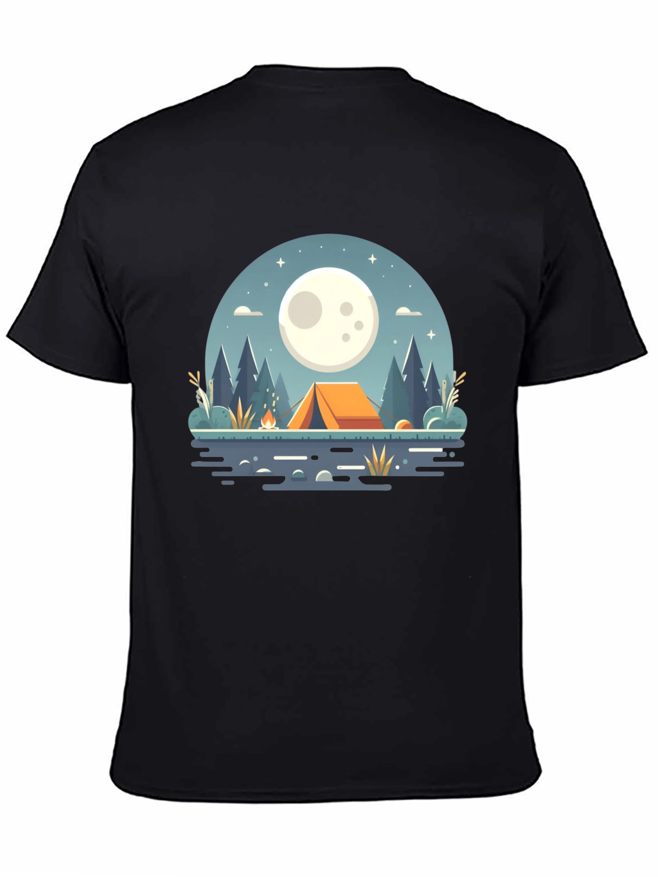 Camping Under the Moon Graphic Tee
