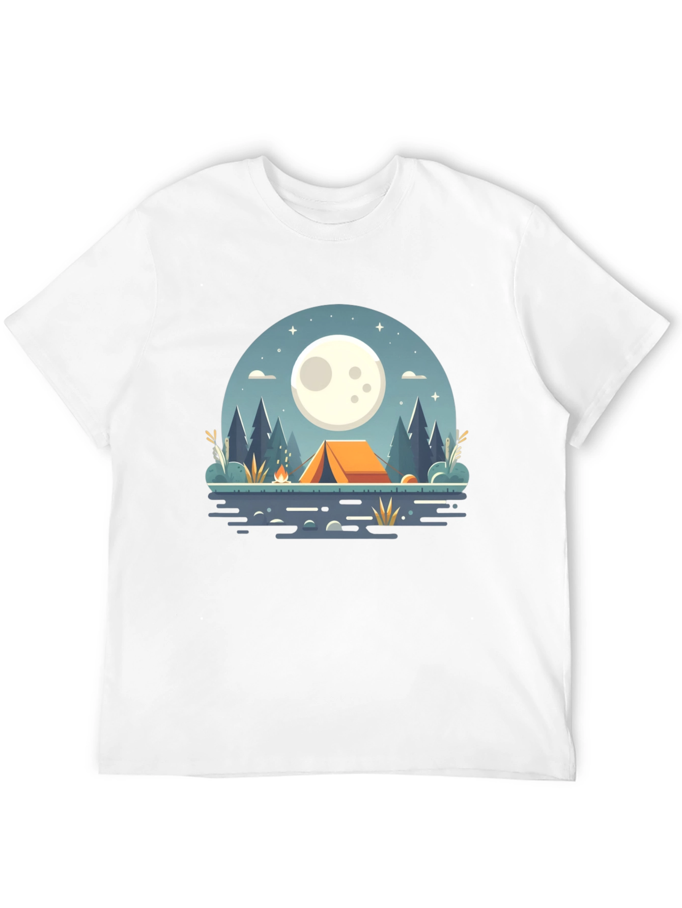 Camping Under the Moon Graphic Tee