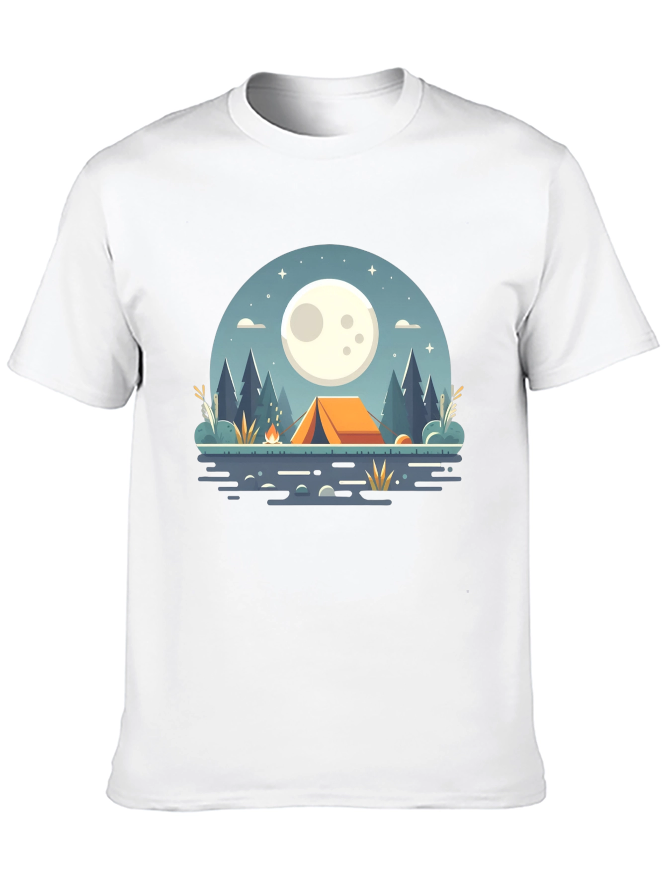Camping Under the Moon Graphic Tee