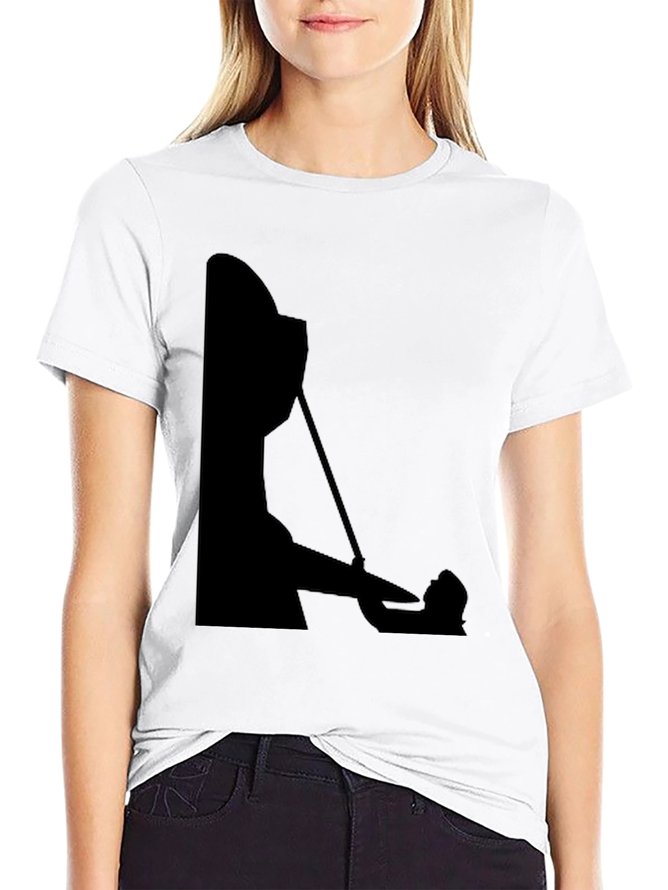 Silhouette Chef T-Shirt - Black Cotton Blend
