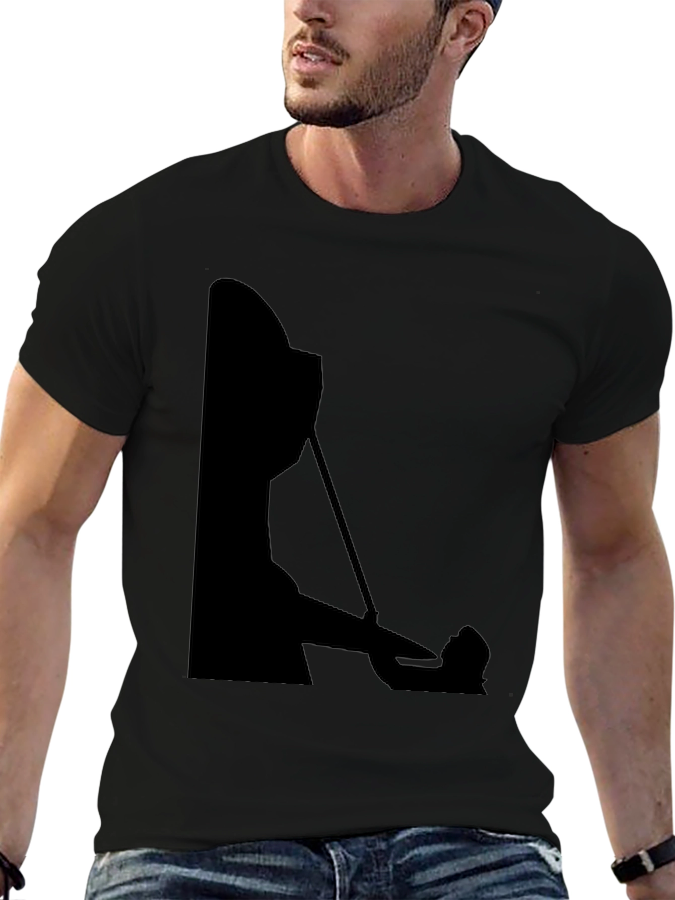 Silhouette Chef T-Shirt - Black Cotton Blend