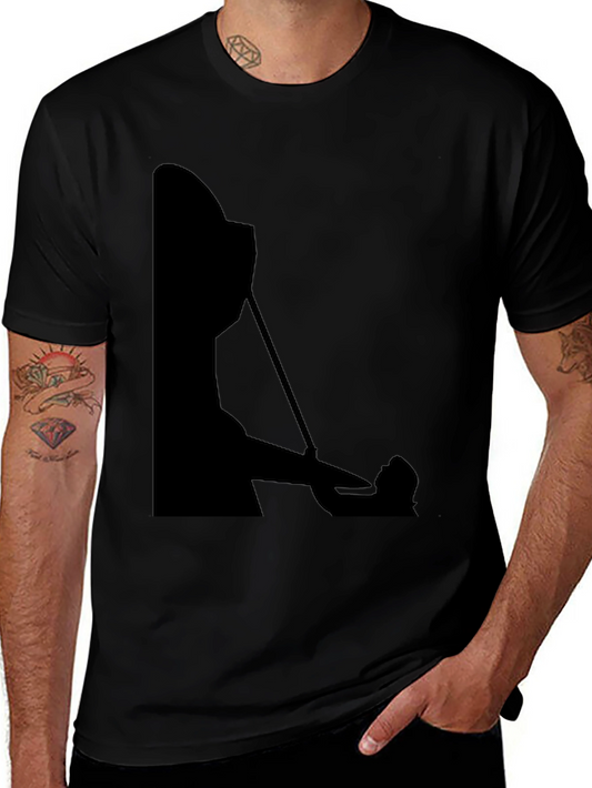 Silhouette Chef T-Shirt - Black Cotton Blend