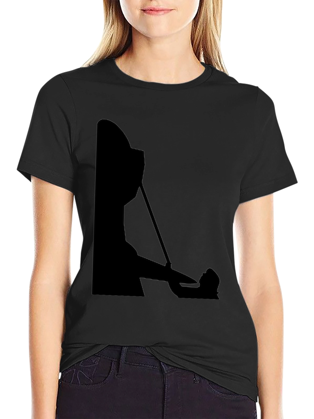 Silhouette Chef T-Shirt - Black Cotton Blend