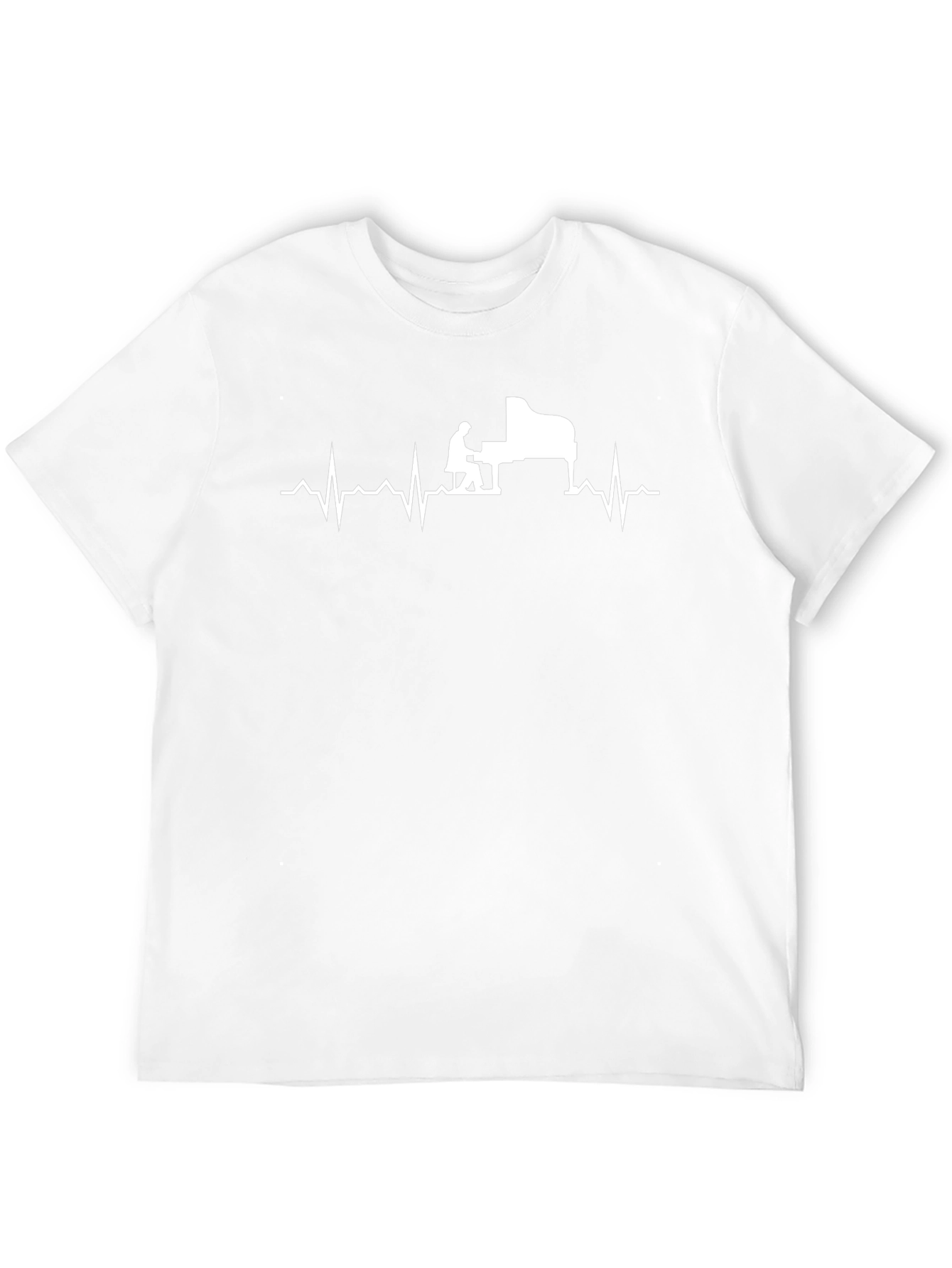 Piano Heartbeat Graphic T-Shirt