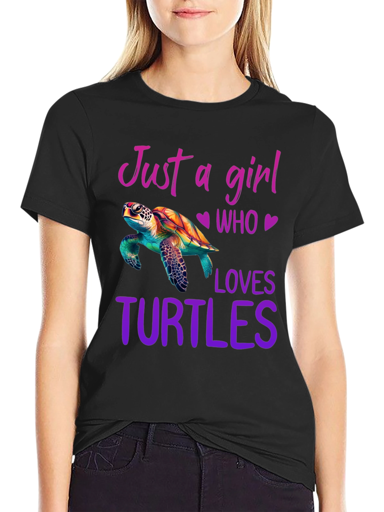 Girl Who Loves Turtles T-Shirt