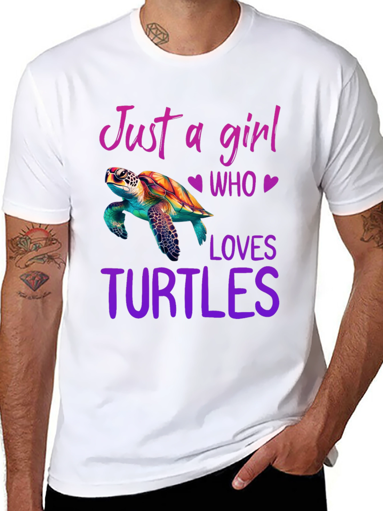 Girl Who Loves Turtles T-Shirt
