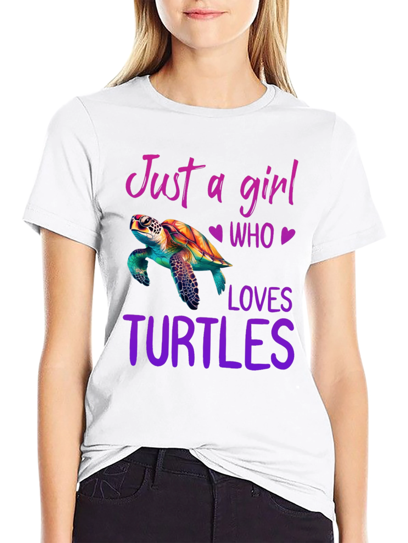 Girl Who Loves Turtles T-Shirt