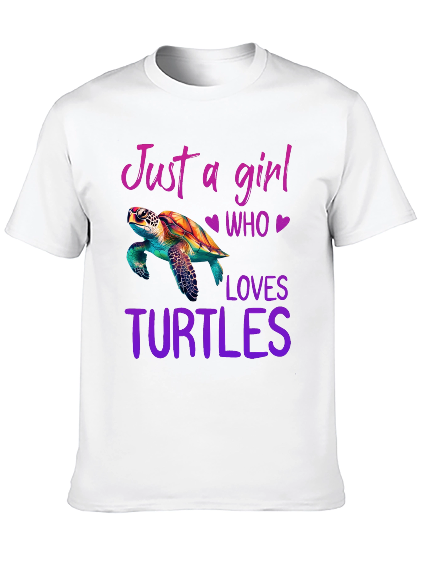 Girl Who Loves Turtles T-Shirt